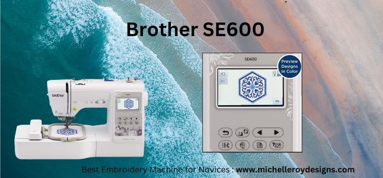 Best Cost Embroidery Machine for Beginners— Brother SE600