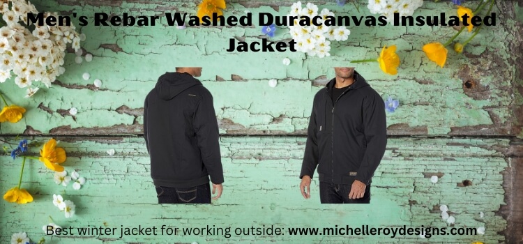 the best winter jackets for men Men's Rebar Washed Duracanvas Insulated Jacket