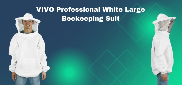 Best VIVO Professional White Large Beekeeping Suit
