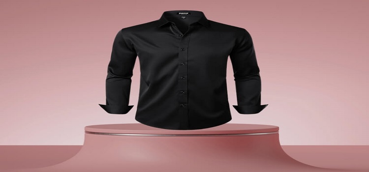 Best black color shirt for grey suit